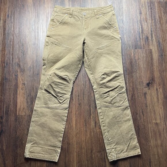 KUHL Pants Womens 10 Regular Brown Khaki Outdoor Hiking Stretch Articulated 6351 - Picture 1 of 10